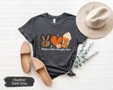 Pumpkin Latte Shirt, Pumpkin Coffee Shirt, Pumpkin TShirt, Pumpkin Spice Shirt, Peace Love Pumpkin, Autumn Shirt, Fall T-Shirt, Pumpkin Gift