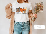 Pumpkin Latte Shirt, Pumpkin Coffee Shirt, Pumpkin TShirt, Pumpkin Spice Shirt, Peace Love Pumpkin, Autumn Shirt, Fall T-Shirt, Pumpkin Gift