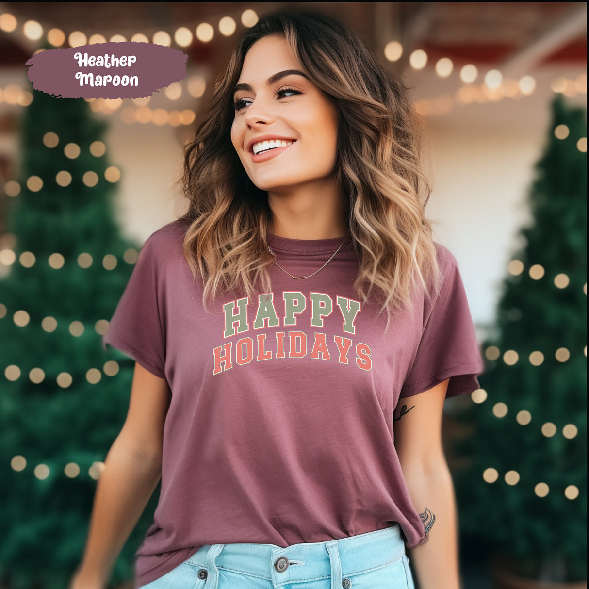 Happy Holidays Shirt, Holiday TShirt, Winter Shirt, Holiday Season Shirt, Christmas Shirt, Fall Shirt, Autumn TShirt, Holiday Gifts