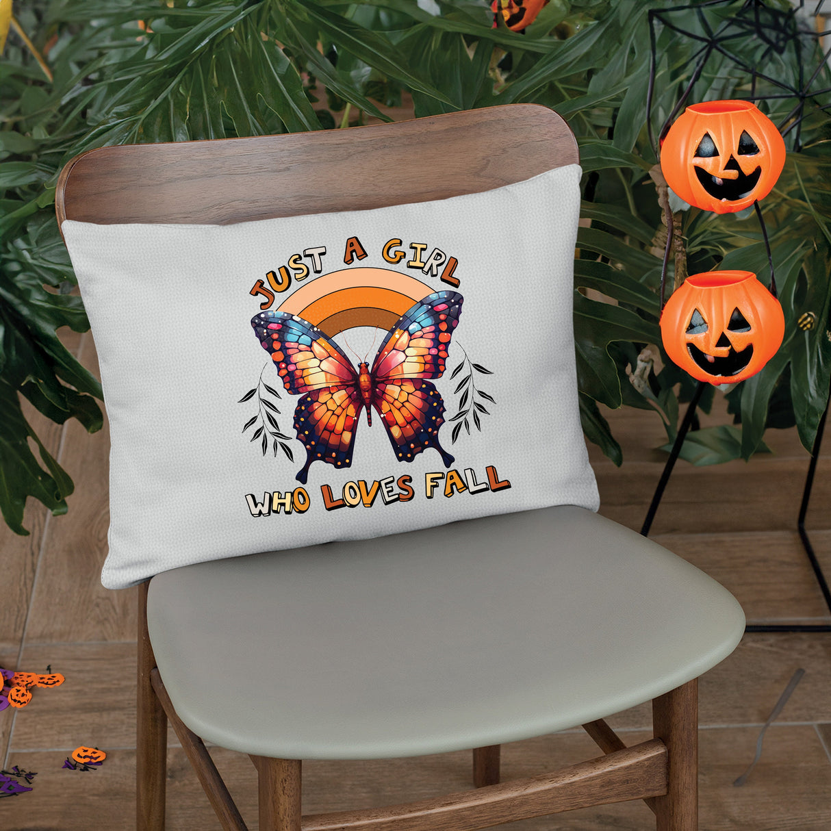 Fall Watercolor This is Season Throw Pillow, Autumn Decor, Thanksgiving Decor, Pumpkin Pillow, Fall Lumbar Pillow, Halloween Decor Gift - Arria Home