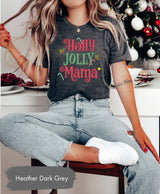 Holly Jolly Tshirt, Christmas Gifts, Mama Shirts, Merry Christmas, Holly Jolly Mama, Gift For Her, Xmas Tees, Christmas Gift Women