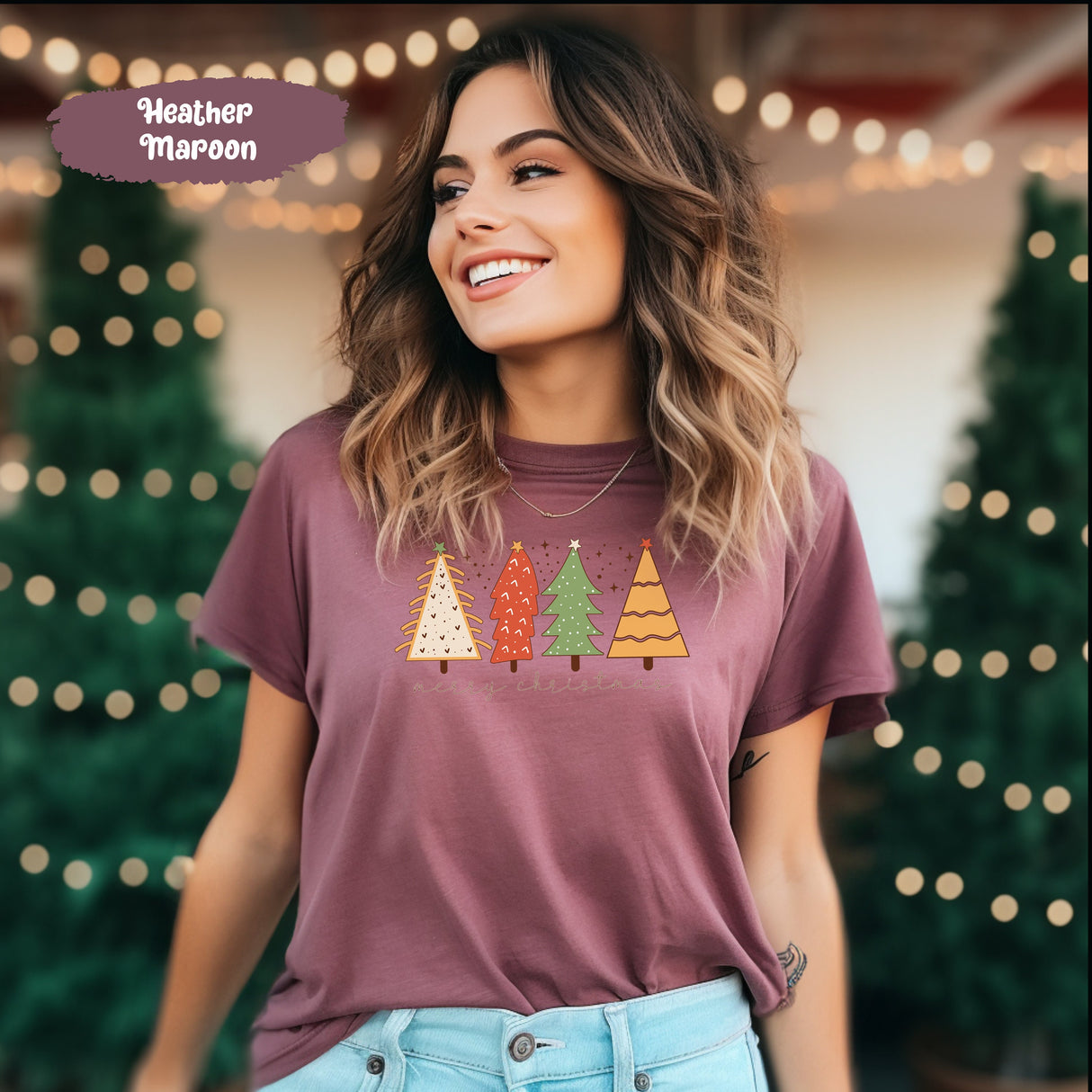 Retro Christmas Trees Shirt, Merry Christmas Shirt, Christmas Shirt, Retro Christmas Shirt, Vintage Christmas Shirt, Christmas Gift