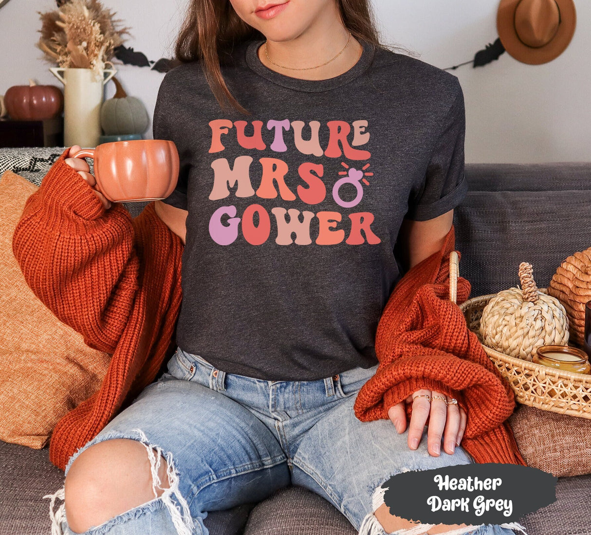 Personalized Future Mrs Shirt, Bachelorette Shirt, Engagement Gift for Her, Fiance Shirt, Custom Shirt, Bridal Shirt, Wedding Party Shirt