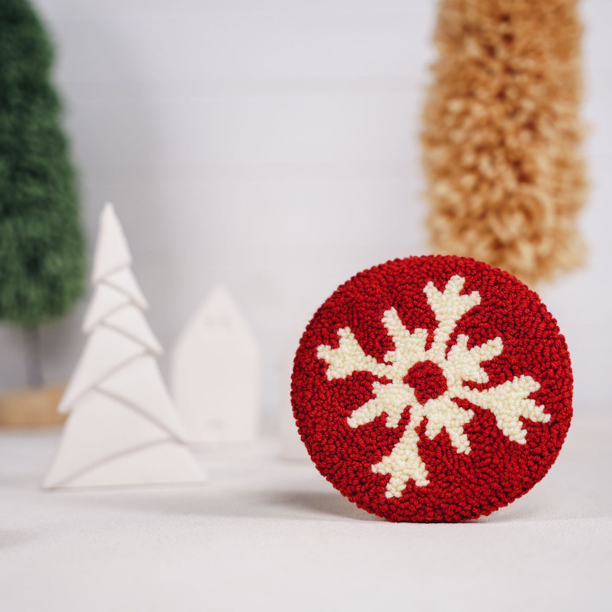 Personalized Christmas Ornament Custom Embroidered Holiday Ornament, Baby First Christmas, Family Custom Ornament, Punch Needle Ornament.