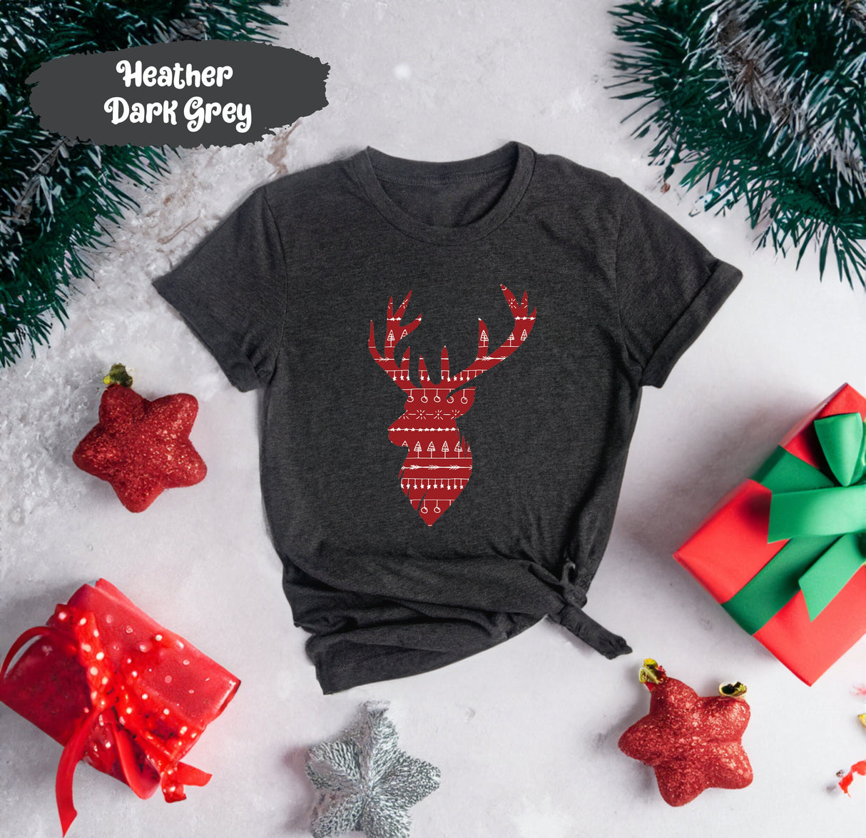 Christmas Reindeer Shirt, Christmas Shirt, Reindeer Shirt, Holiday Shirt, Merry Christmas Shirt, Winter Shirt, Christmas Gift,Seasonal Shirt