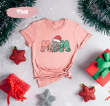 Christmas Mom Shirt, Santa Shirts, Leopard Christmas, Christmas Light Tee, Cute Christmas Shirt, Christmas Gift Women, Merry Christmas Tee