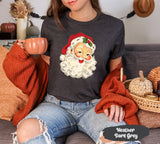 Vintage Santa, Santa Shirts, Santa Claus, Santa Claus Shirt, Merry Christmas Tee, Holiday Tshirt, Cute Christmas Shirt, Christmas Gift Women