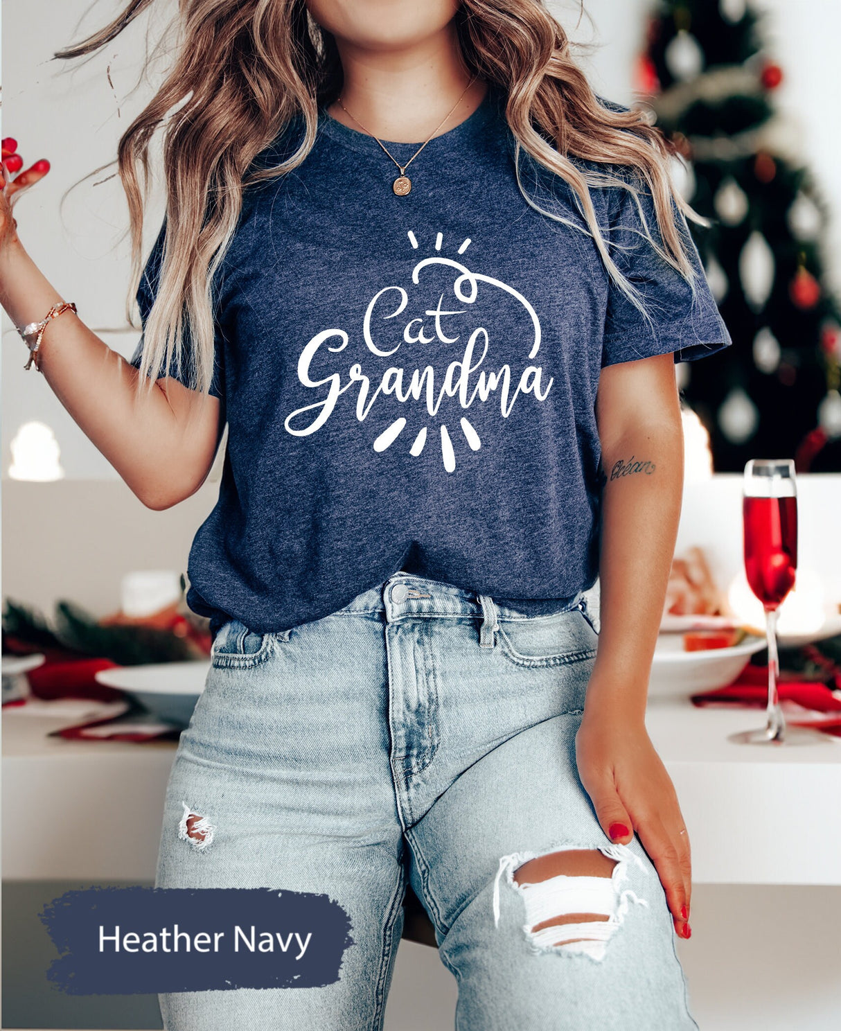 Cat Grandma Shirt, Cat Grandma Gift, Cat Mom Shirt, Grandma Gift, Cat Grandma Tshirt, Gift For Cat Lover Grandma, Christmas Gift for Grandma