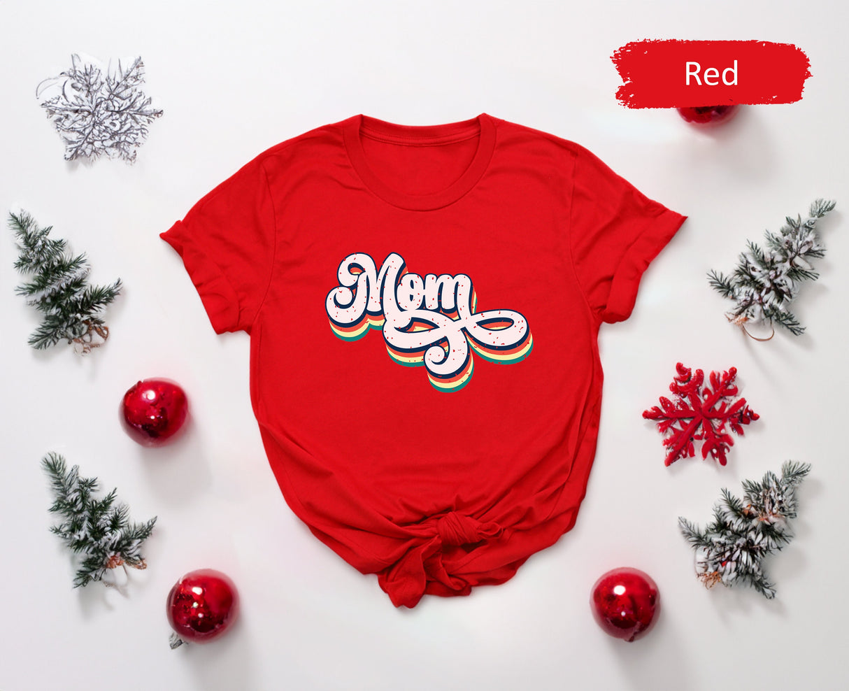 Retro Mom Christmas Shirt, Mom Shirt, Christmas Mom, Mother Shirt, Gift for Mom, Mother Gift, Christmas Gift, New Mom Gift, New Mom Shirt