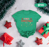 First Christmas As Mom Shirt, Mom Christmas Gift, Mama Shirt, Mother Tshirt, Cute Christmas Shirt, Vintage Santa, Retro Christmas