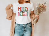 Merry and Bright Shirt, Christmas Shirt, Family Christmas Tee, Xmas Shirt, Merry Christmas Shirt, Christmas Gift, Christmas Season