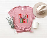 Merry and Bright Shirt, Christmas Shirt, Family Christmas Tee, Xmas Shirt, Merry Christmas Shirt, Christmas Gift, Christmas Season