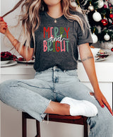 Merry and Bright Shirt, Christmas Shirt, Family Christmas Tee, Xmas Shirt, Merry Christmas Shirt, Christmas Gift, Christmas Season