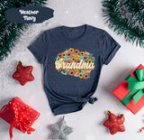 Grandma Shirt, Gift for Grandma, Sun Flowers Shirt, Mother Tshirt, Mama Shirt, Gift for Parents, Xmas Family Shirt, Cute Grandma Tee