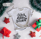 Extra Jolly This Year Shirt with Baby Feet Santa Hat, Gift for Pregnant, Maternity Christmas, Mom To Be Christmas, Pregnant Christmas