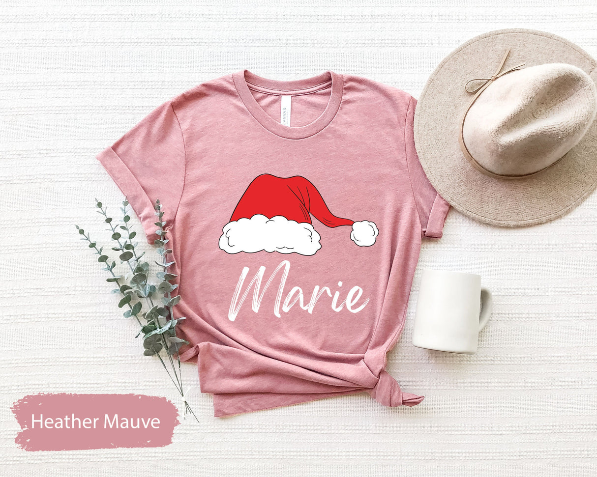 Personalized Matching Family Christmas Shirt, Matching Family Shirt, Christmas Gift, Custom Christmas Shirt, Santa Family TShirts, Xmas Tee