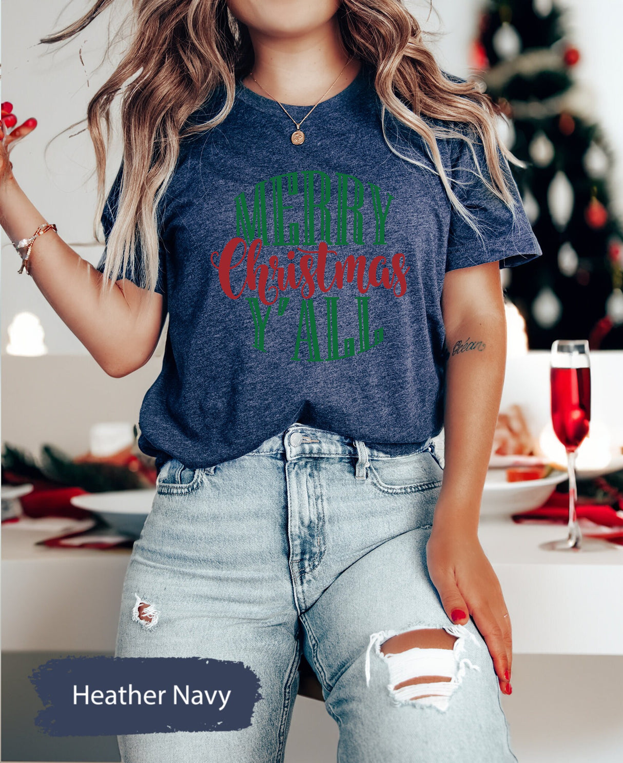 Merry Christmas Y'All Tee, Merry Shirt, Merry Christmas, Christmas Gifts, Cute Christmas Shirt, Holiday Tshirt, Xmas Family Shirt