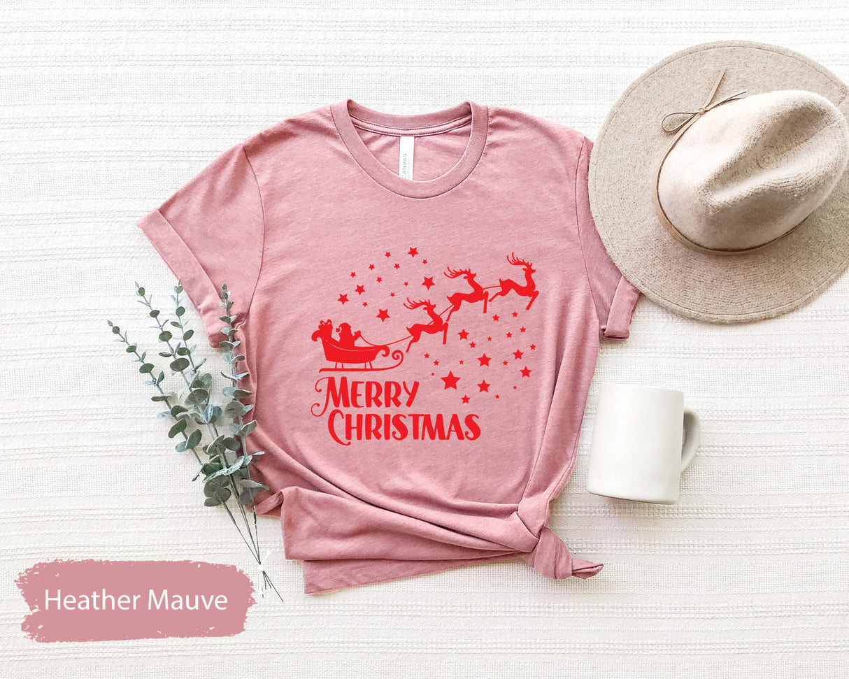 Team Sleigh Shirt, Santa Shirts, Reindeer Tshirt, Merry Christmas Tee, Xmas Group Shirts, Christmas Crew Shirt, Cute Christmas Shirt