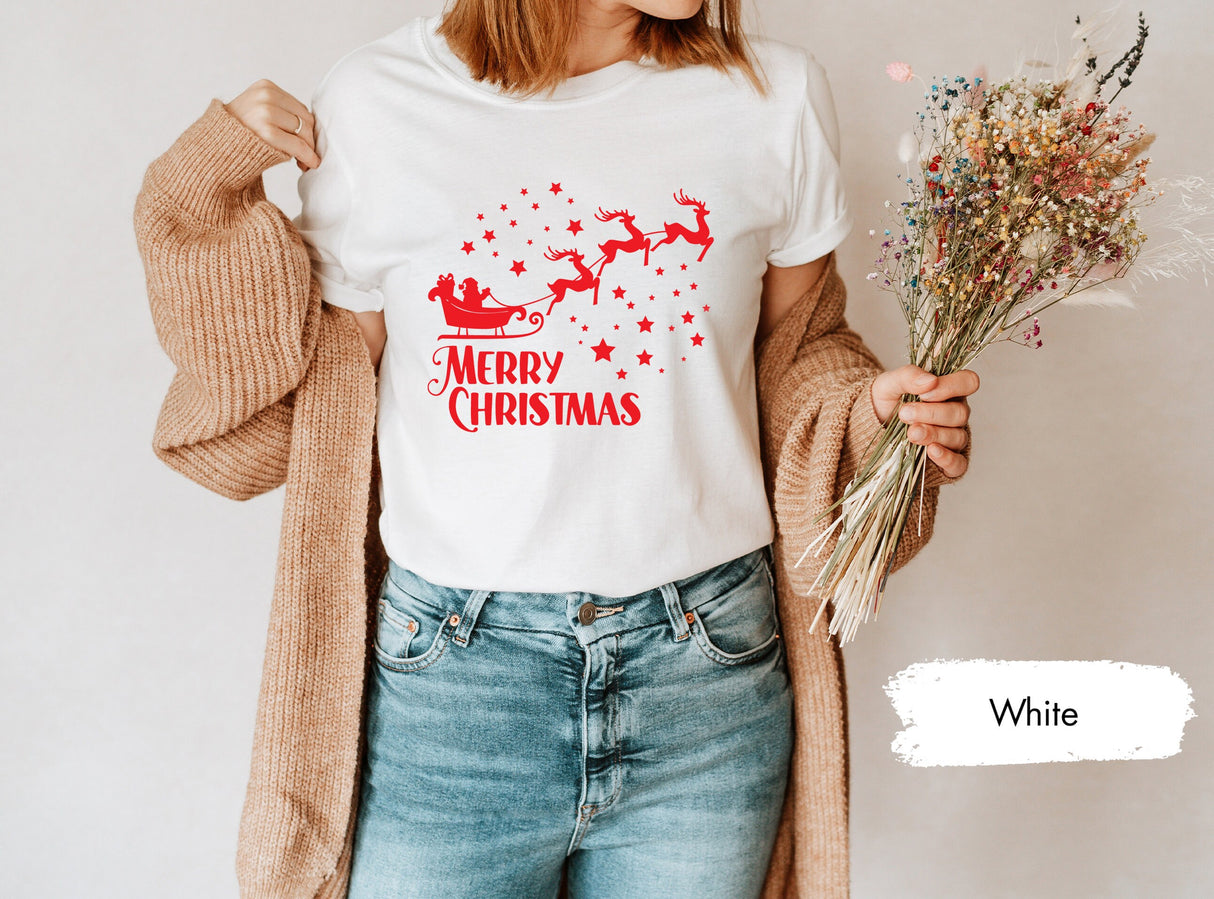 Team Sleigh Shirt, Santa Shirts, Reindeer Tshirt, Merry Christmas Tee, Xmas Group Shirts, Christmas Crew Shirt, Cute Christmas Shirt