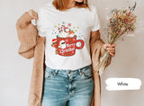 Hot Cocoa Shirt, Santa Shirts, Merry Christmas Tee, Christmas Season, Cool Santa, Winter Shirt, Holiday Tshirt, Cute Christmas Shirt