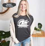 Stuffed Expecting A Blessing Thanksgiving Pregnant Shirt with Turkey, Maternity Holiday, Pregnancy Tshirt, Mom Announcement, Funny Pregnant