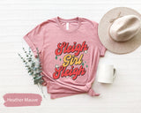 Sleigh Girl Shirt, Christmas Gift Women, Gift for Her, Christmas Shirts, Merry Christmas, Xmas Tees, Santa Tshirts, Christmas Gifts