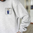 Custom Portrait from Photo Embroidered Sweatshirt, Couple Portrait Custom Hoodie, Personalized Gift, Family Portrait, Christmas Gift Idea - Arria Home