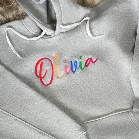 Custom Embroidered Sweatshirt, Personalized Hoodie, Embroidered Unisex Crewneck, Christmas Gift, Couple Gift Idea, Personalized Gift - Arria Home