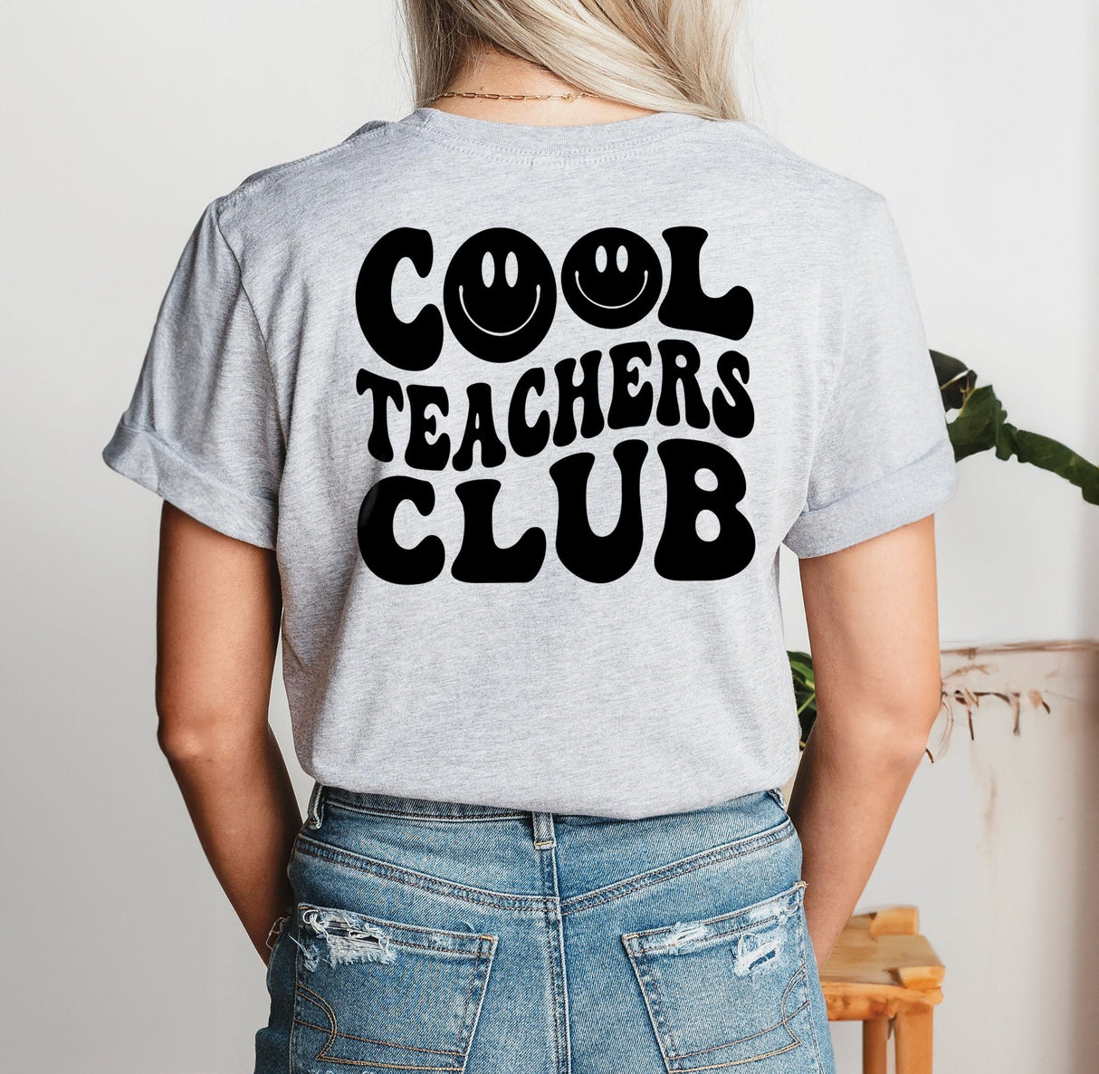 Cool Teacher Club Shirt, Teacher TShirt, Teacher Appreciation, Funny Teacher Shirt, Teacher Smiley Face Tee, Teacher Gift, New Teacher Gifts