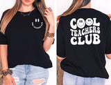 Cool Teacher Club Shirt, Teacher TShirt, Teacher Appreciation, Funny Teacher Shirt, Teacher Smiley Face Tee, Teacher Gift, New Teacher Gifts