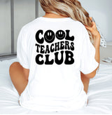 Cool Teacher Club Shirt, Teacher TShirt, Teacher Appreciation, Funny Teacher Shirt, Teacher Smiley Face Tee, Teacher Gift, New Teacher Gifts