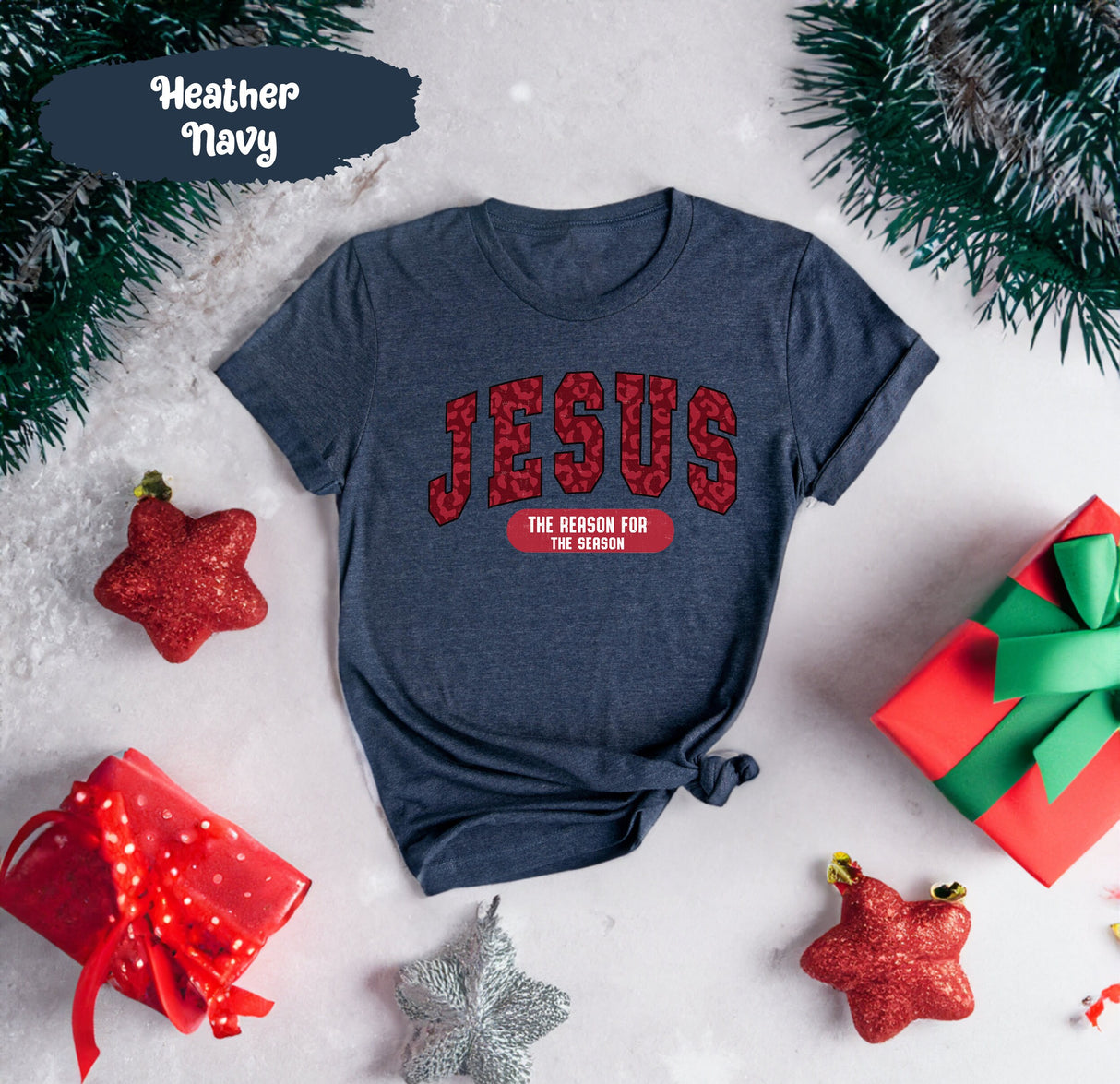 Jesus The Reason for The Season, Christian Shirt, Christmas Shirt, Christian Gifts, Christmas Gift, Merry Christmas Shirt, Seasonal Shirt