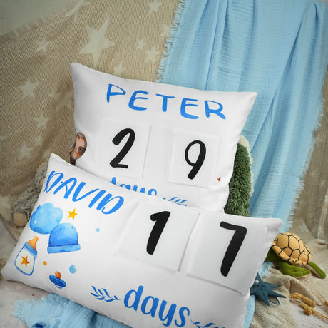 Personalized Baby Milestone Pillow, Newborn Gift, Baby Shower Gift, Nursery Decor, Pregnancy Gift, Baby Christmas Gift Idea, Custom Pillow - Arria Home