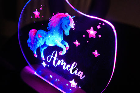 Personalize Baby Night Light, Custom Name Led Night Light Gift, Nursery Decor, Kids Room Decor, Newborn Gift, Toddler Personalized Gift - Arria Home