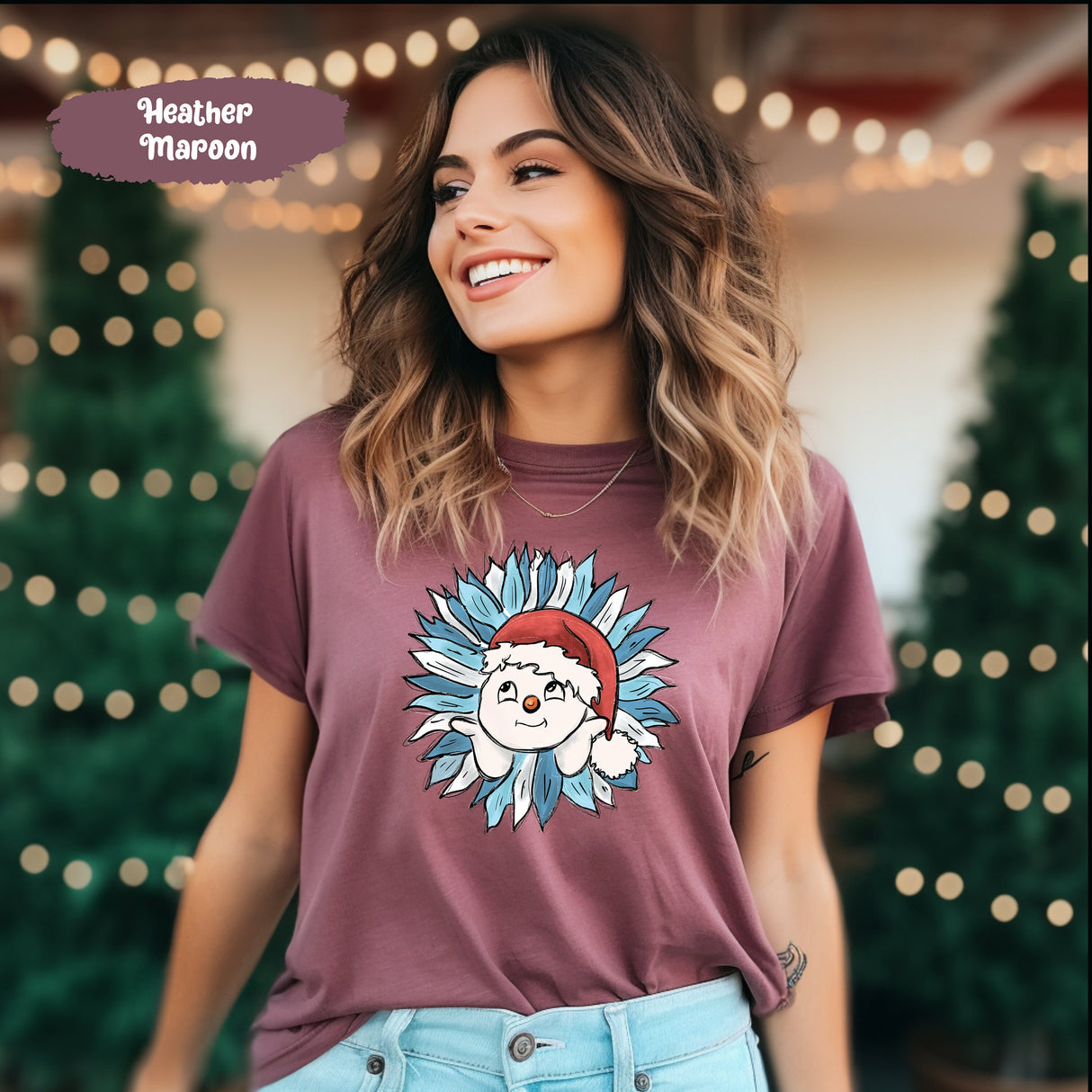 Christmas Cute Snowman Shirt, Snowman Shirt, Christmas Shirt, Holiday Shirt, Winter Shirt, Christmas T Shirt, Snowman Tees,Christmas T-Shirt