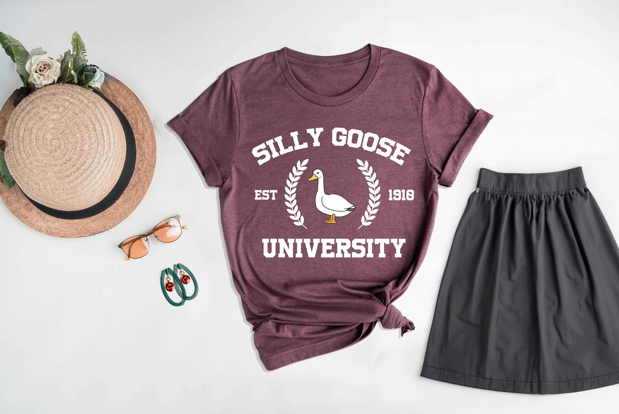 Silly Goose Shirt, Silly Goose University Shirt, Funny TShirt, Funny Goose Shirt, Funny Women Shirt, Goose TShirt, Silly Shirt, Funny Tee