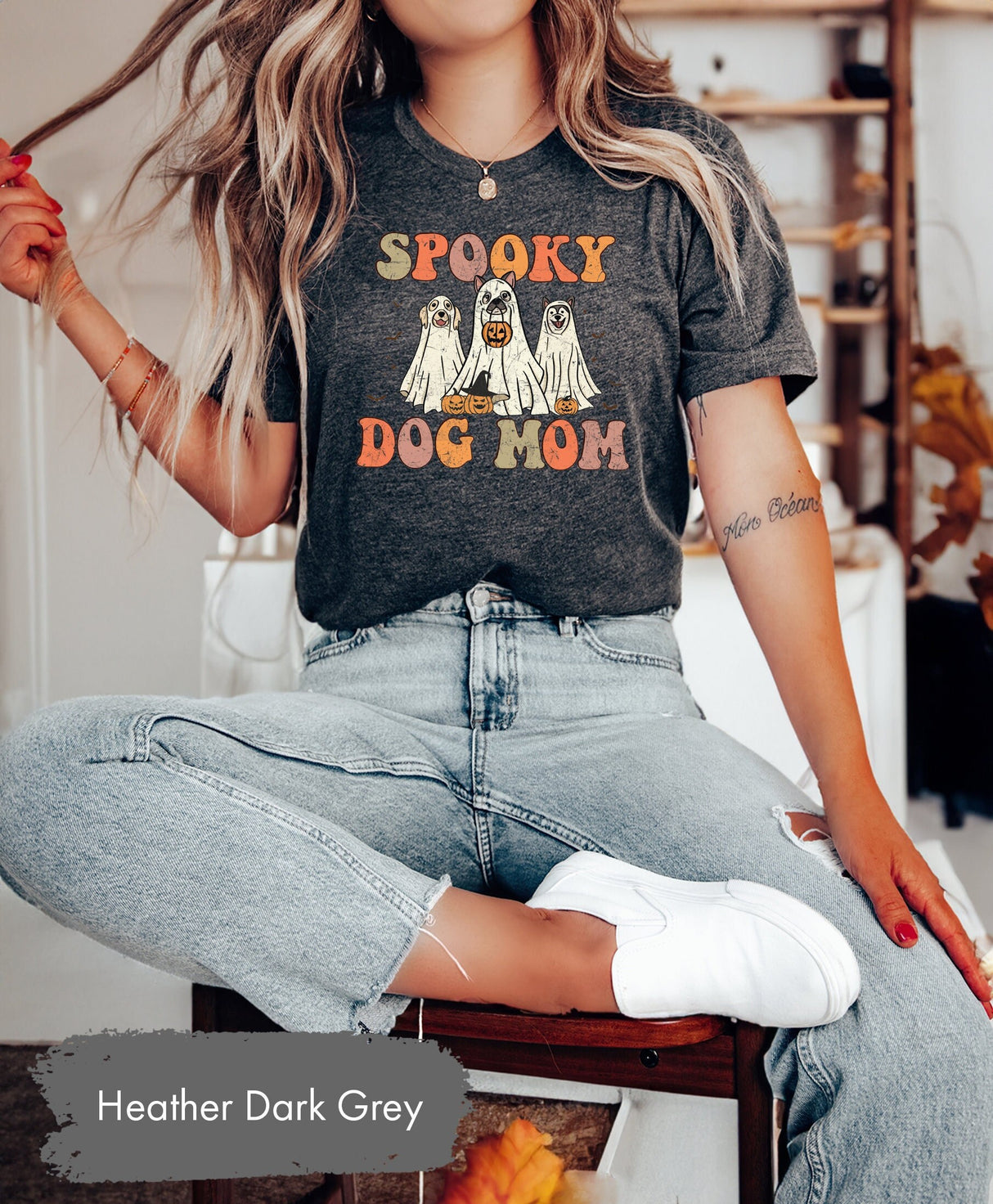 Spooky Dog Mom Shirt, Dog Mom Shirt, Dog Lover Tshirt, Dog Owner Shirt, Gift for Pet Owner, Halloween Dog Shirt, Spooky Shirt, Soft T Shirt