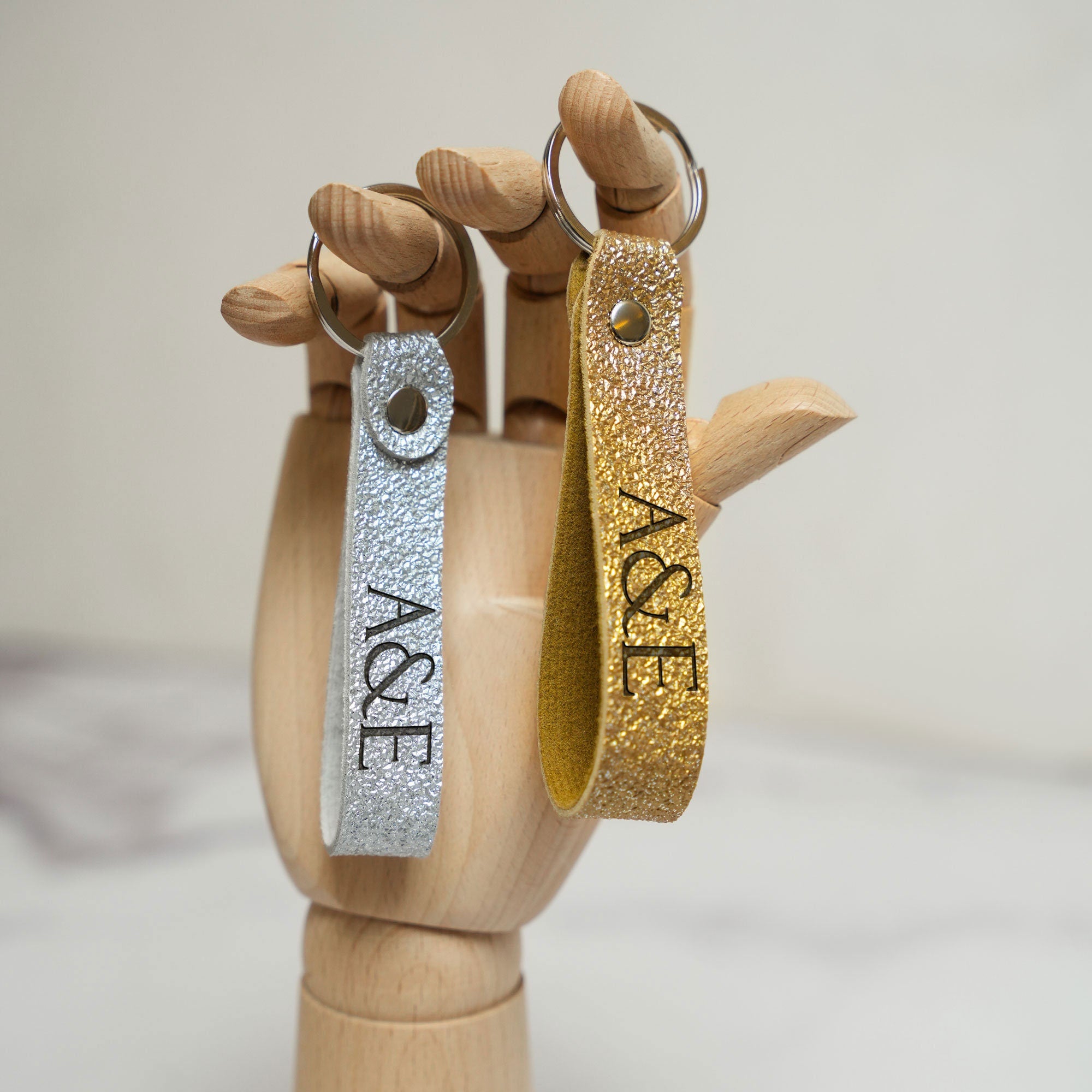 Personalized Wedding Favors | Leather Keychain Bridal Party Gifts