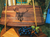 Camper Cutting Board, Deer Charcuterie Board, Cheese Board, Wood Cutting Board, Walker Gift, Gift for Him, Kitchen and Dining, Kitchen Decor - Arria Home