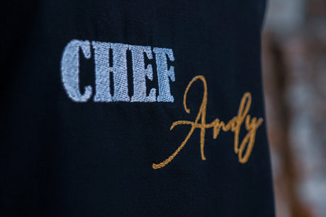 Custom Embroidered Chef Apron, Personalized Apron, Custom Apron, Cute Apron, Customized Apron, Birthday Gift, Christmas Gift, Personalized - Arria Home