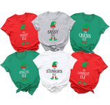 Custom The Elf Shirt, Custom Elf Shirt, Christmas Family Matching, Funny Christmas Gift, Xmas Group Shirts, Christmas Shirt, Family Matching