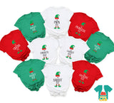 Custom The Elf Shirt, Custom Elf Shirt, Christmas Family Matching, Funny Christmas Gift, Xmas Group Shirts, Christmas Shirt, Family Matching