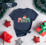 Christmas Mom Shirt, Santa Shirts, Leopard Christmas, Christmas Light Tee, Cute Christmas Shirt, Christmas Gift Women, Merry Christmas Tee