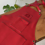 Personalize Leather Apron with Pockets, Custom Vintage Garden Apron, Fathers Day Gift, Christmas Gift, Gardener Gift, Gathering Grandma Gift - Arria Home