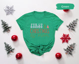 First Christmas As Mom Tee, Gift for New Mom, Mother Tshirt, Mama Shirt, Mom Christmas Gift, Cute Christmas Shirt, Merry Christmas Tee