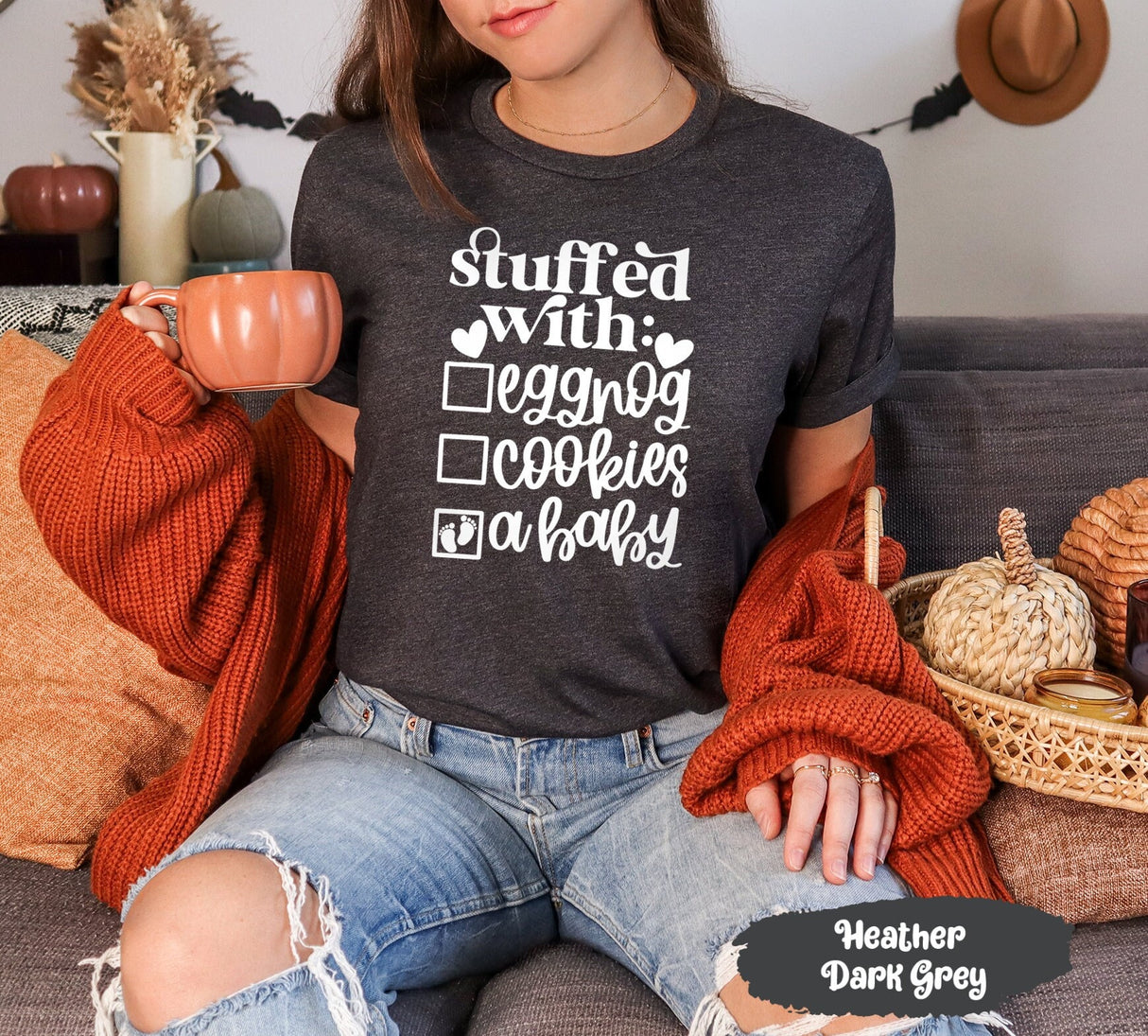 Stuffed With A Baby Shirt, Maternity Shirts, Pregnant Shirt, Pregnancy Tshirt, New Mom Shirt, Gift for Pregnant, New Mom Thanksgiving