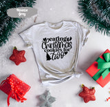 Eating Christmas Cookie For Two Shirt With Baby Feet, Pregnant Christmas, Baby Reveal Shirt, Baby Announcement, Maternity Christmas