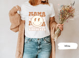 Retro Mama Smiley Face Shirt, Mama Shirt, Mother Shirt, Mothers Day Shirt, Gift for Her, Gift for Mom, Mother Gift, Gift For Mama, Mom Gifts