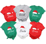 Personalized Matching Family Christmas Shirt, Matching Family Shirt, Christmas Gift, Custom Christmas Shirt, Santa Family TShirts, Xmas Tee