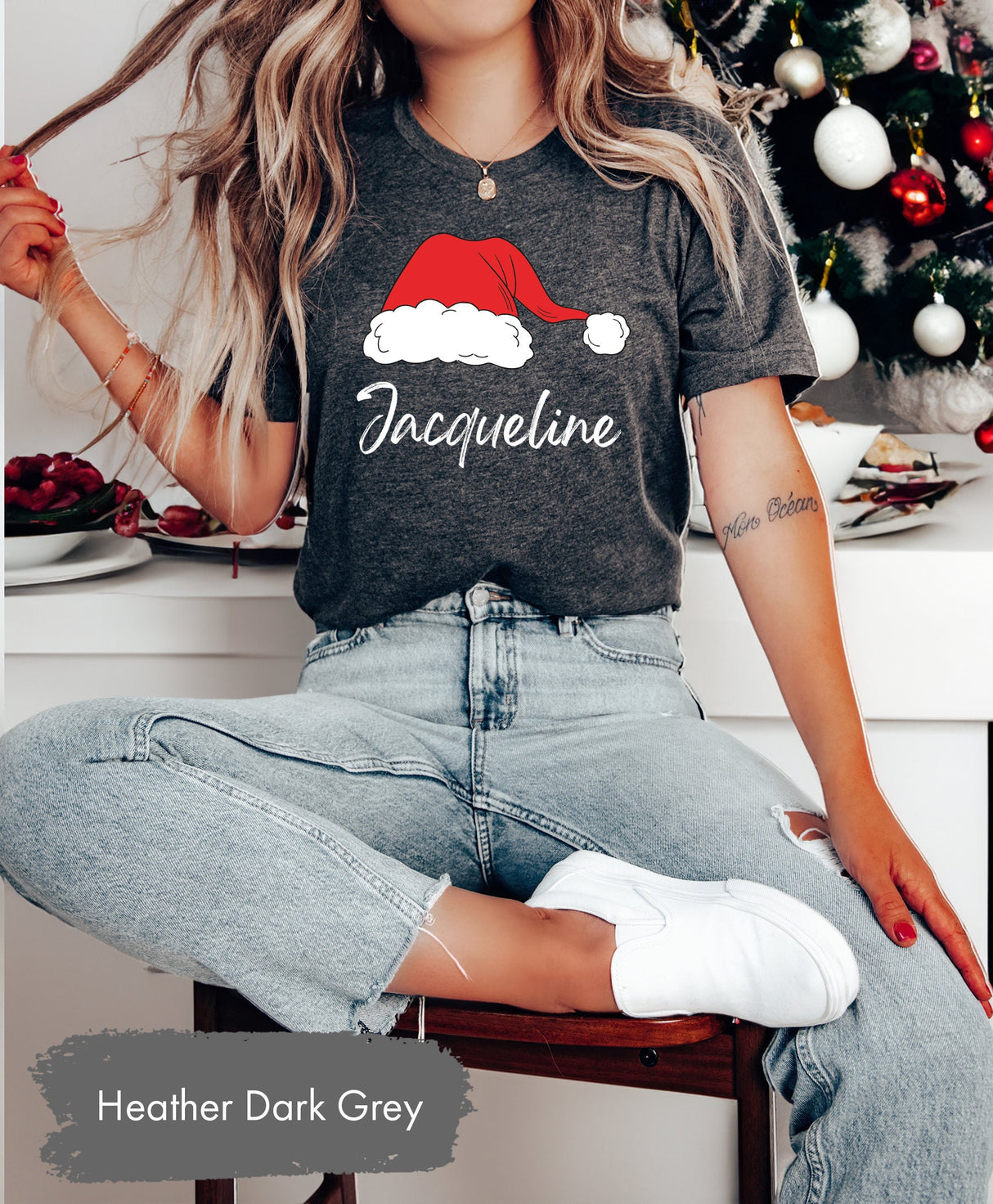 Personalized Matching Family Christmas Shirt, Matching Family Shirt, Christmas Gift, Custom Christmas Shirt, Santa Family TShirts, Xmas Tee